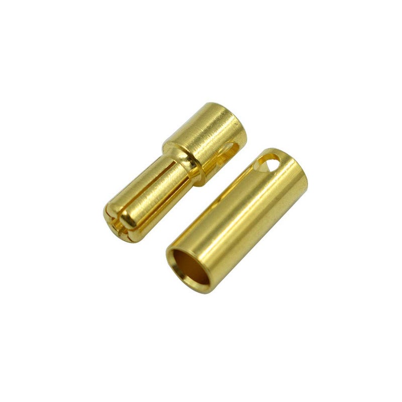 Hxchen 5.0mm Male Female Banana Plug Bullet Connector Replacements - (10 Pairs) - Image 2